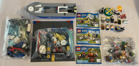 LEGO CITY MINFIGURE & PARTS LOT Police Patrol Boat 60277 60134 3368 Space Center