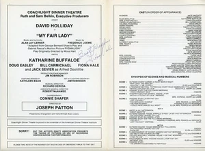 Fiona Hale - Signierte Seite in Vintage Broschüre "My Fair Lady" - Bild 1 von 2