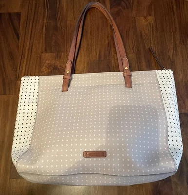 Fossil Keystone Cream/beige Tote Women's Handbag - Large - Image 1 of 4