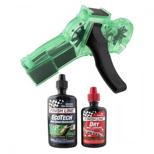 Kit Pulitore Catena Finish Line con Sgrassatore Ecotech e Lubrificante Secco Teflon-Plus - Foto 1 di 1