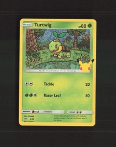 Turtwig 4/25 McDonalds 2021 Promos Stamped Holo Rare Pokemon Card LP+ - Picture 1 of 10