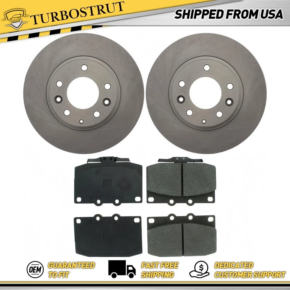Front OE Brake Rotors Brake Pads Kit for 1993-1995 Mazda RX-7 1.3L - Image 1 of 1
