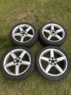 18" Audi Orginal Felgen 245 40 R18 Audi A4 B8 8K 8x18 ET47 8K0601025D 5x112 - Bild 1 von 4