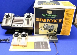 Vintage Atari  Tele-Games Super Pong IV Game Console w/ Manual, Box, Contollers - Picture 1 of 17