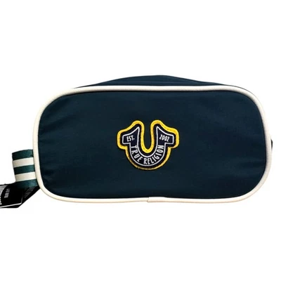 Bolso de Aseo Colegial de Nylon True Religion Para Hombres Verde Amarillo Penn Logo Dopp Kit Foto 1 de 4