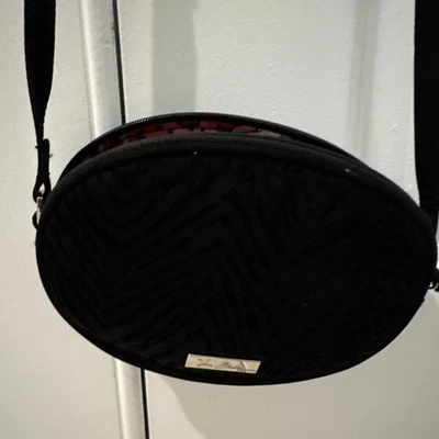 Lona e veludo preto tiracolo Vera Bradley - Imagem 1 de 4