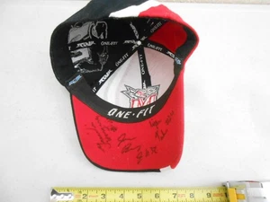 RARE TEAM HAND SIGNED MARYLAND TERPS ONE FIT NCAA CAP HAT SIGNATURE COLLEGE - Picture 1 of 7