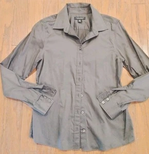 Banana Republic bügelfrei tailliert Stretch Button Down Hemd Größe 10-Karriere formell - Bild 1 von 6