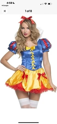 Snow white Halloween Costume Sexy  Size Large  Comes With Additional Tule Skirt - Image 1 of 4