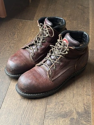 Botas de trabajo Red Wing Irish Setter 83604 cuero marrón punta de aluminio para hombre 11,5 Foto 1 de 4