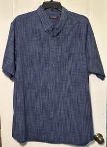 Roundtree And Yorke Men’s 3XT Blue Button Down Shirt - Picture 1 of 4