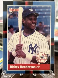 1988 Donruss New York Yankees Baseball Card #277 Rickey Henderson - Picture 1 of 2