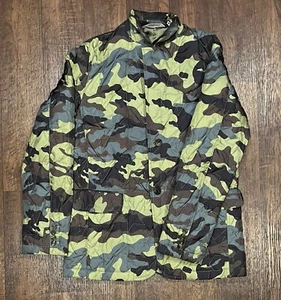 A Bathing Ape Bape Camo Coaches Bomber Jacket Blazer Small Green - Picture 1 of 4