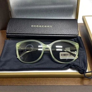 New Burberry Sunglasses B 4146 3485/6V Light Green Frame 55-17-135 W/ Case - Picture 1 of 10