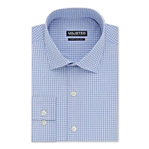 Unlisted Kenneth Cole Mens Checkered Slim Fit Dress Shirt 15-15.5 32-33 - Picture 1 of 4
