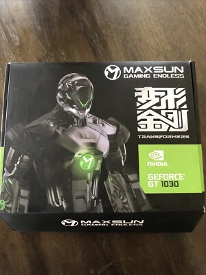 MAXSUN GEFORCE GT1030 2GB GDDR5 Video Graphics Card GPU Mini ITX Design UC-Used. - Image 1 of 3