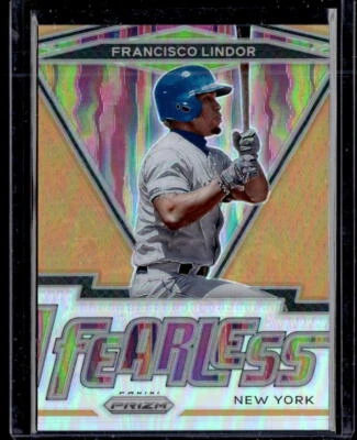 2021 Panini Prizm #FR-6 Francisco Lindor #FR-6 Fearless Prizm /100 - Image 1 of 2
