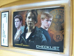 KATNISS EVERDEEN CHECKLIST 2012 THE HUNGER GAMES # 72 GRADED 10 L@@@K - Picture 1 of 1