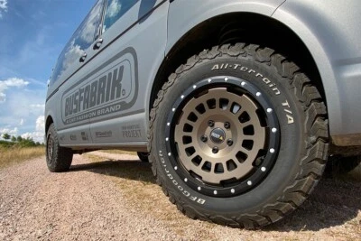 für T5 T6 T6.1 Twin Monotube AT1 Felgen 17 Zoll 8x17 ET40 terra Anfahrschutzring - Bild 1 von 4