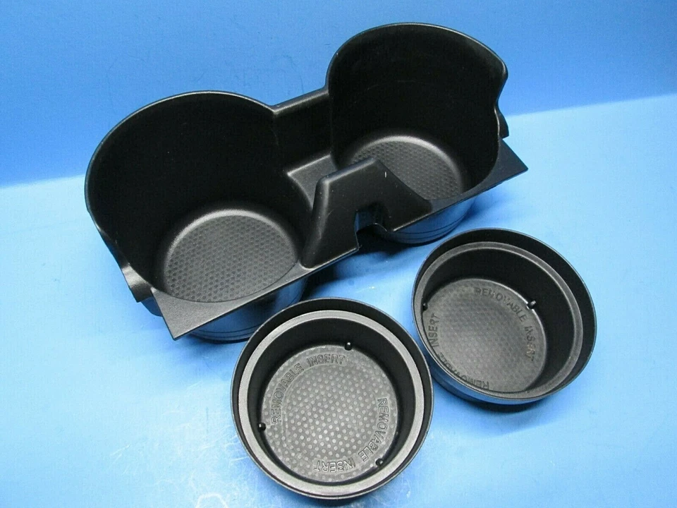 2004 2005 2006 Nissan Maxima Center Console Cup Holder two Inserts black OEM - Imagem 1 de 4