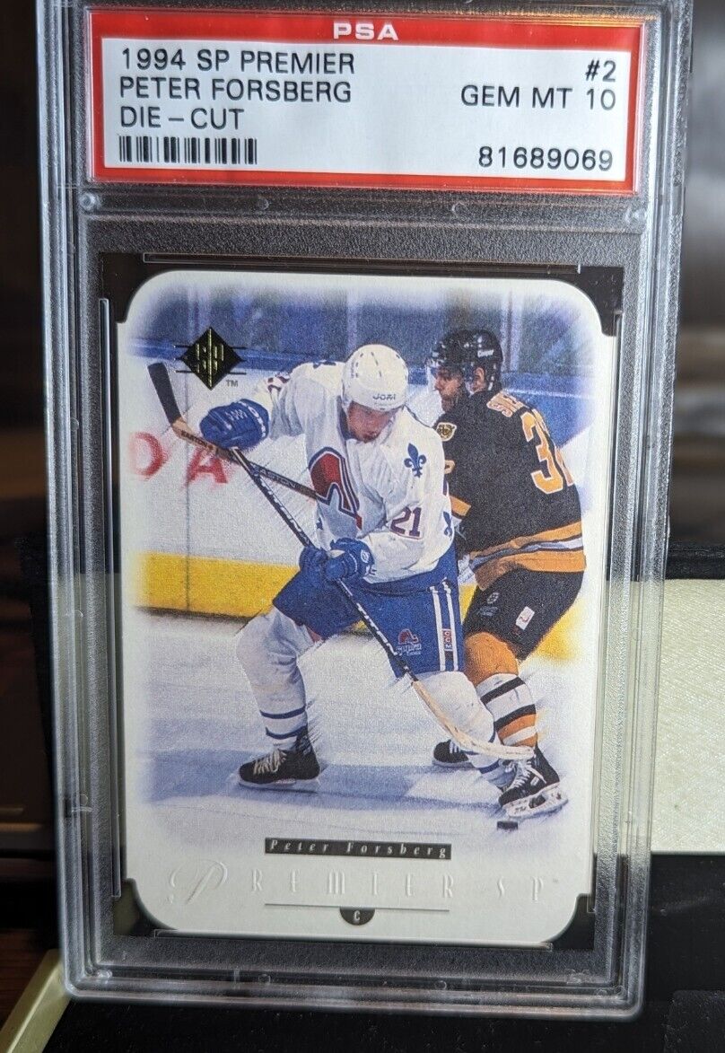 PSA 10 (LOW POP) Peter Forsberg 1994-95 SP PREMIER DIE-CUT #2 GEM MINT HOF