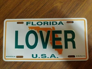 Florida "Lover" Metal Novelty License Plate - Bild 1 von 2