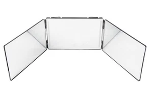 3 Way Mirror 360° Mirror Self Hair Cut Back View Adjustable Tri fold with LED - Picture 1 of 11