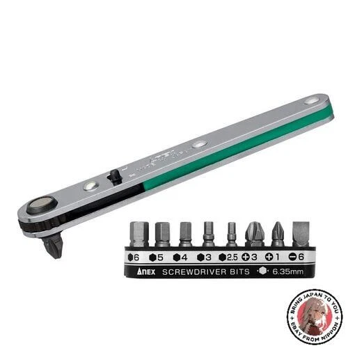 NEW ANEX Ultra Low Profile Offset Ratcheting Screwdriver and He - Image 1 of 1
