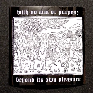 ♆ 'Purpose and Pleasure' 4 x 4" Waterproof Vinyl Sticker - Lust Occult Goth LHP - Picture 1 of 6