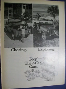 1969 Jeep macchina mag/camion annuncio di medie dimensioni -""Corazione." "Esplorazione." - Foto 1 di 1