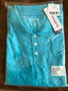 NWT Mens Saddlebred Short Sleeve Comfort Flex Tailored Fit Jersey Polo Sz XL/2XL - Picture 1 of 8