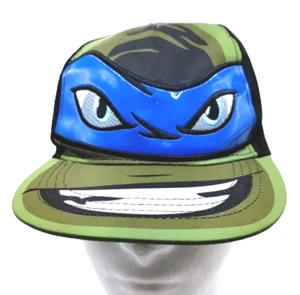 Teenage Mutant Ninja Turtles Leonardo Kids Cap Hat Green Blue Mask TMNT SnapBack - Picture 1 of 6