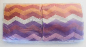 MISSONI HOME DUE ASCIUGAMANI OSPITI VELOUR  CONFEZIONE LOGATA 40x60cm PETE 159 - Picture 1 of 7