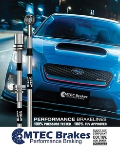 Mangueras de freno trenzadas de acero para Honda Civic Type-R FK2 FN2 FK3 06- MTEC Performance - Imagen 1 de 10