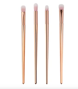 Set 4 pezzi pennelli da trucco Pro oro rosa pennelli da miscelazione - Foto 1 di 1
