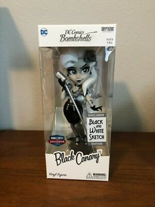 Cryptozoic DC Bombshells Black Canary Fan Expo Black & White Sketch Exclusive 