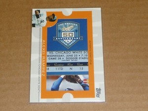 2009 Topps TICKET TO STARDOM ALEXEI RAMIREZ TICKET STUB WHITE SOX /110 R9863