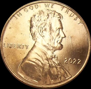 2022-P - Extreme CLASHED DIE - Authentic - Lincoln Cent - Picture 1 of 11