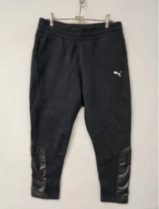 PUMA Ladies Cropped Sweat Pants size 14 (adult) navy blue - Picture 1 of 1