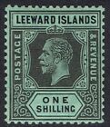 Leeward Islands 1912 Kgv 1/- On White Back Wmk Multi Crown Ca
