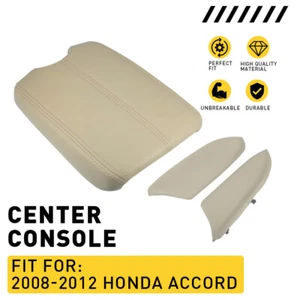 Cubierta de tapa de reposabrazos para consola Accord 2008-2012 con base beige tostado - Imagen 1 de 12