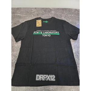 NWT ATMOS Labs X Bear Brick Mens Large Black Graphic Streetwear Tee - Picture 1 of 6