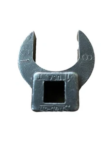 Snap-On Crowsfoot Wrench Socket 3/8 Drive 1 in SAE Open End  Vintage Black - Bild 1 von 5