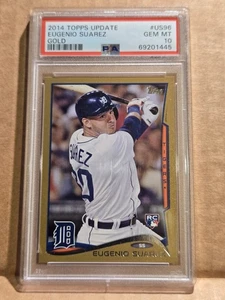 2014 Topps Update US96 GOLD EUGENIO SUAREZ PSA 10 GEM MINT RC Pop 10 /2014 - Bild 1 von 2