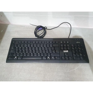 Fujitsu KB410 G PS2 GB Keyboard Wired Quiet Keys QWERTY (Standard) for Desktop - Picture 1 of 11