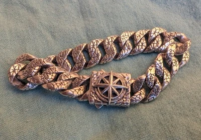 Clocks and Colours Capsize Broadside Sterling Silver Chain Bracelet C+C - Image 1 of 4