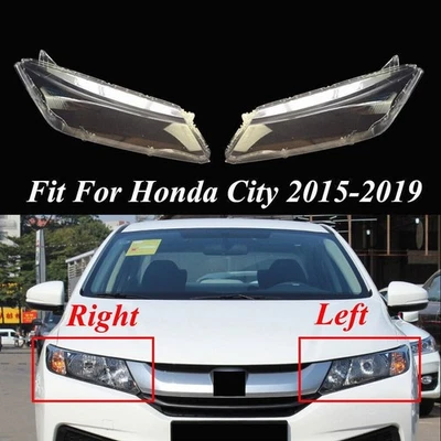 Par de cubiertas transparentes para lentes de faros Honda City 2015-2019 Foto 1 de 4