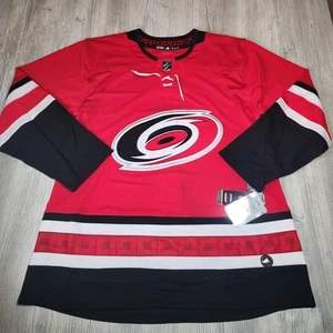 Adidas NHL Carolina Hurricanes Authentic Jersey Blank Red Mens Size 52 New - Picture 1 of 9