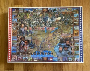 The Civil War 1000 piece puzzle by White Mountain Puzzles 1994 24"x30", Sealed - Bild 1 von 5