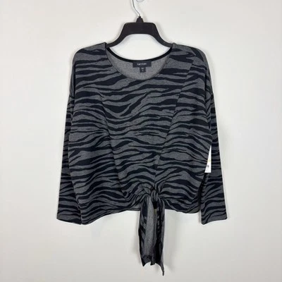 Top con corbata lateral Karen Kane en cebra talla S Foto 1 de 4